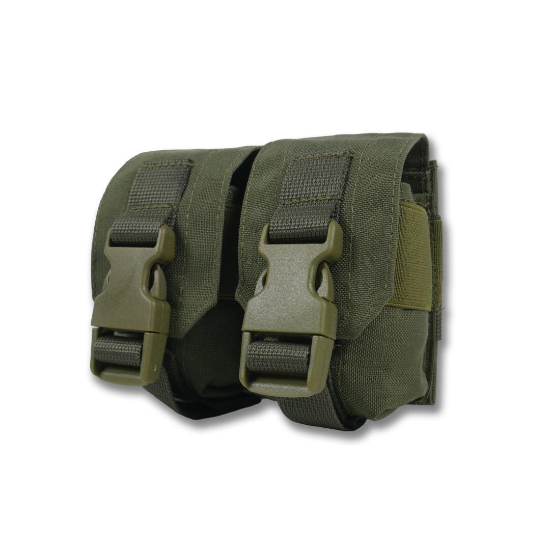 Підсумок під 2 гранати Кіборг GU Double Mag Pouch Khaki (10689185)