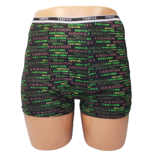 Трусы боксеры Veenice 10320 4XL Черный/Зеленый
