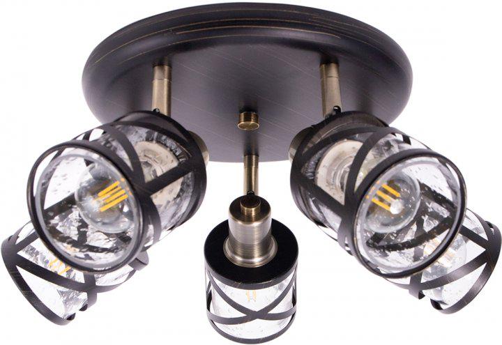 Люстра Altalusse INL-6146C-05 E14 5x40 Вт Antique brass/Wengue (8078633)