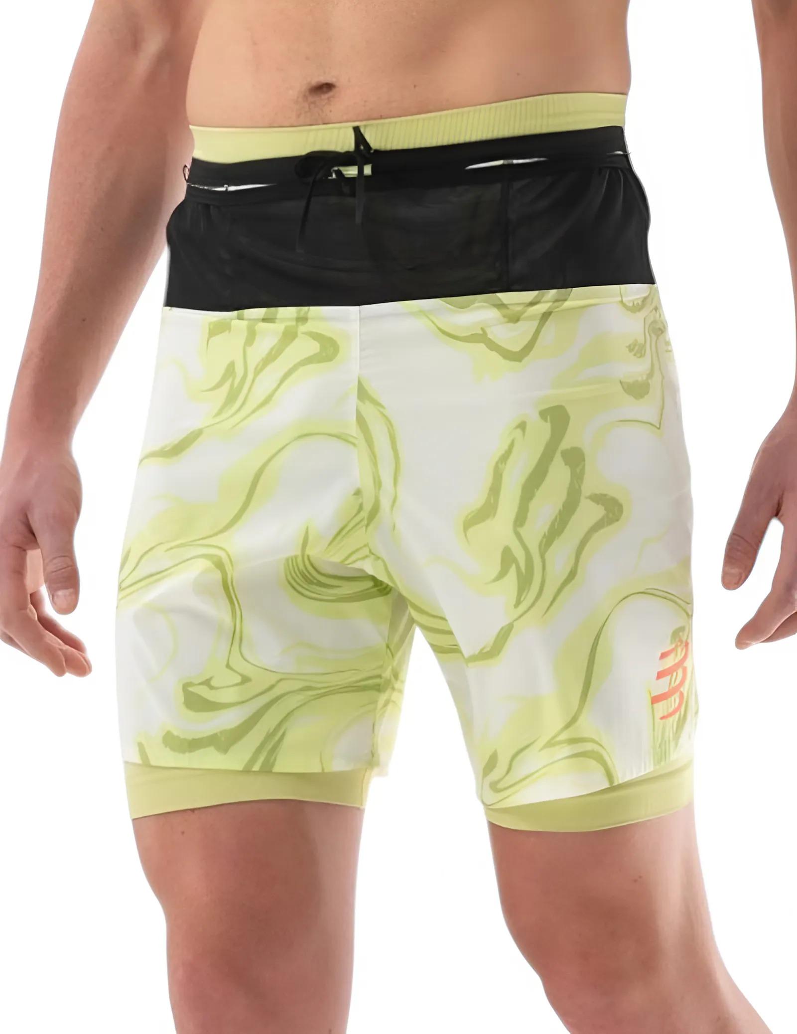 Шорты спортивные мужские Compressport ASHM3710050M Trail Racing 2в1 Short Camo компрессионные M Green (1d3df145)