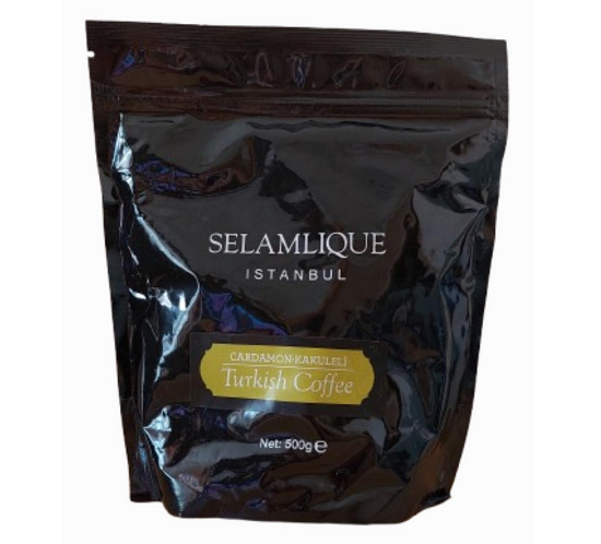 Кофе турецкий с кардамоном мелкомолотый Selamlique 500 г для турки/средней обжарки