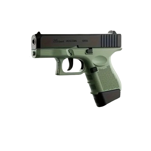 Игрушечный пластиковый автоматический пистолет Глок G26 стреляет пластиковыми пулями с отделяющейся гильзой (Gl13)