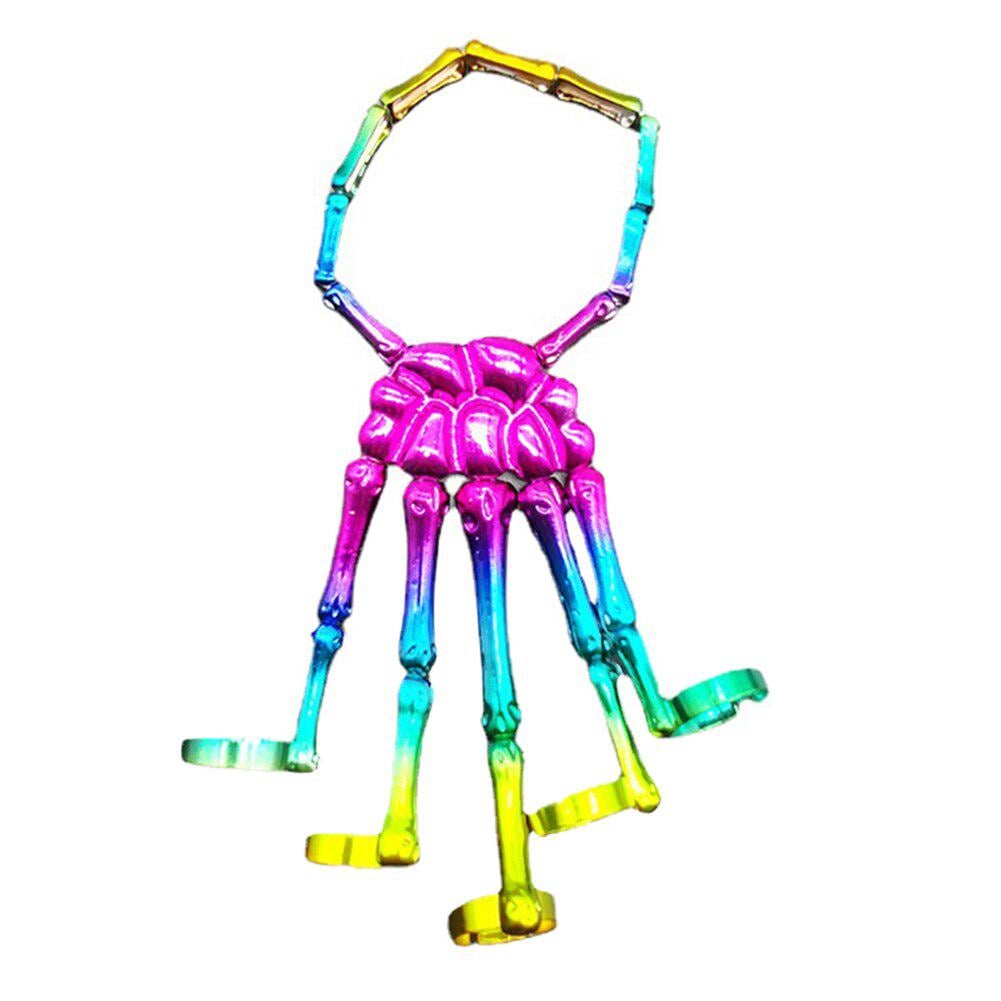 Аксессуар для Хэллоуина Браслет на запястье Скелетон 17х6 см Mixed color