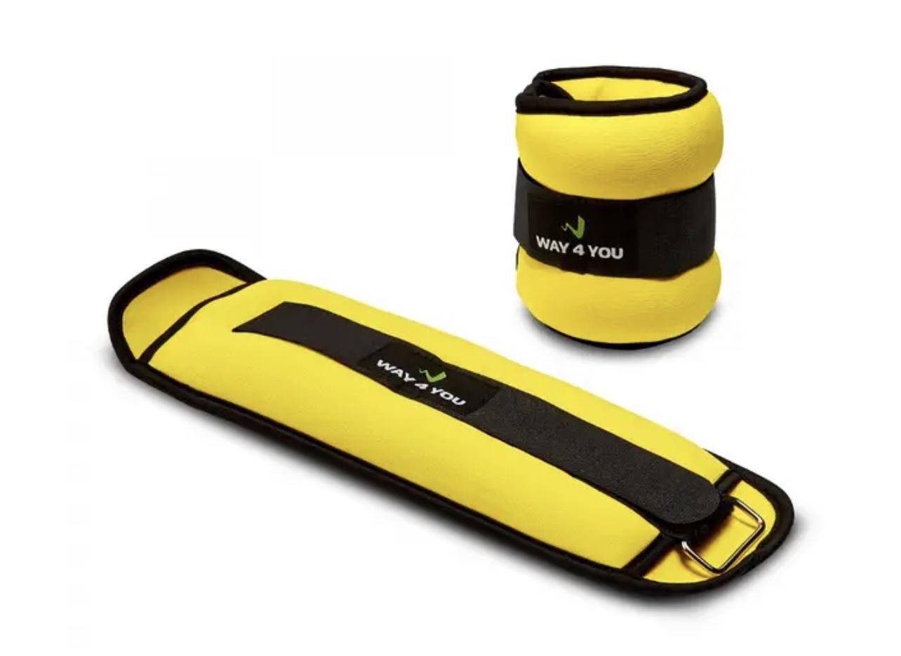 Утяжелители Way4you 2 кг Желтый/Черный - фото 1
