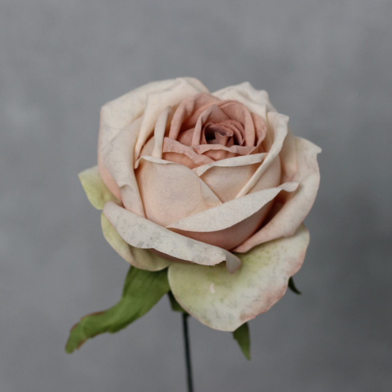 Бутон штучний Троянда Brut 10 см Пудровий (2182521633)