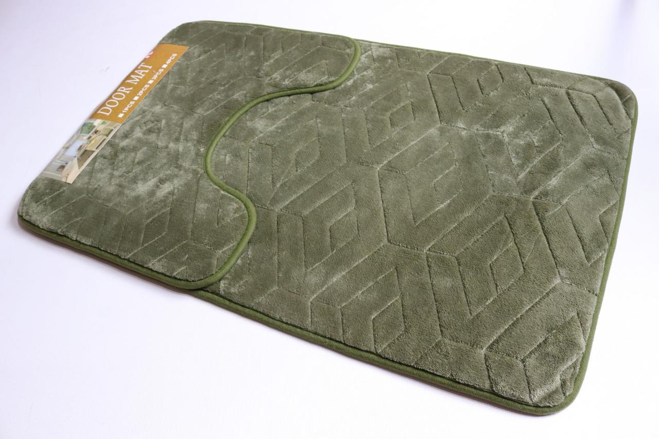 Коврики для ванной и туалета полиэстер/на резиновой основе 50x80 см (751 Vin)