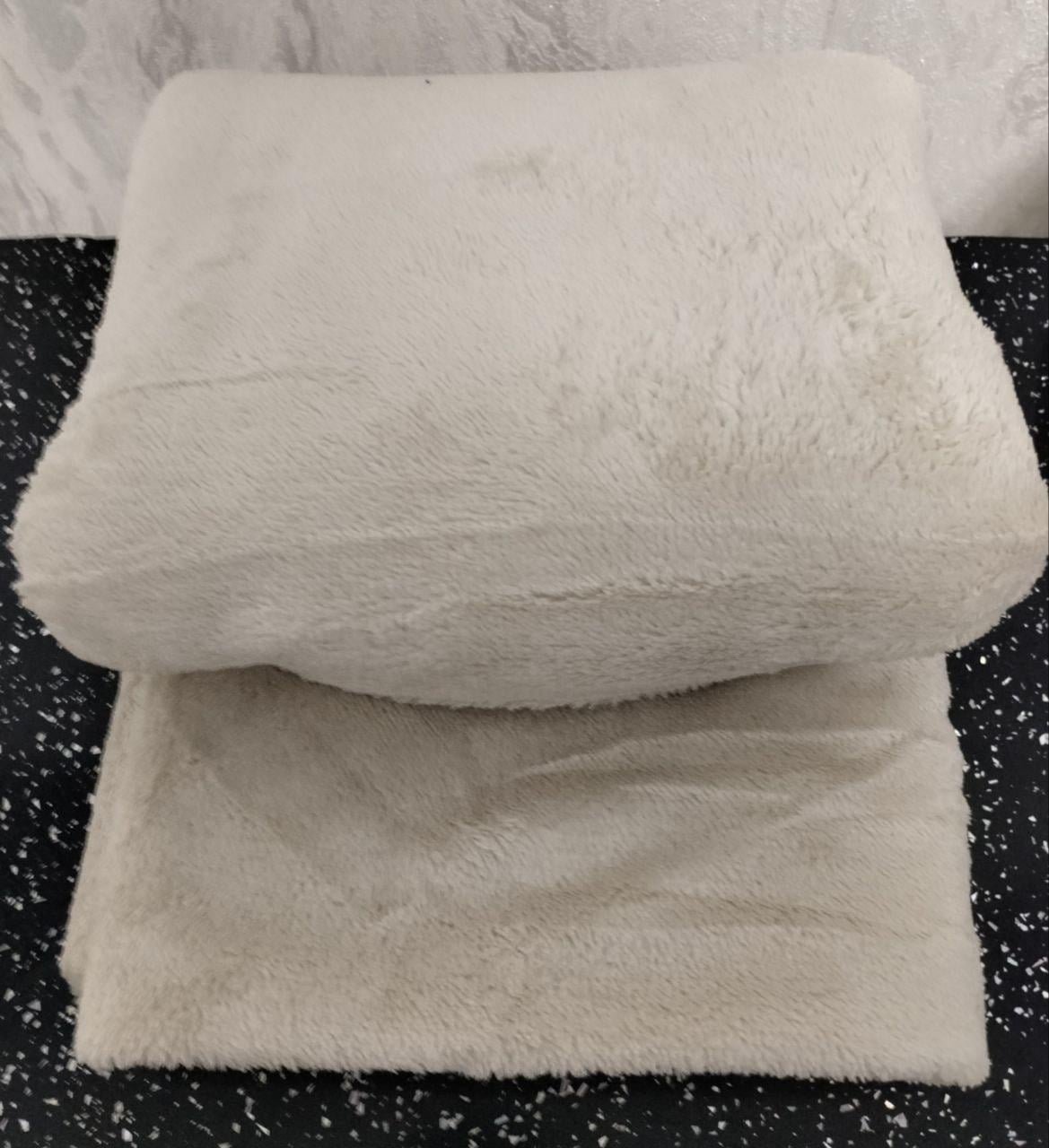 Плед-покривало Koloco фліс 150х200 см Світло-кремовий (33493899)