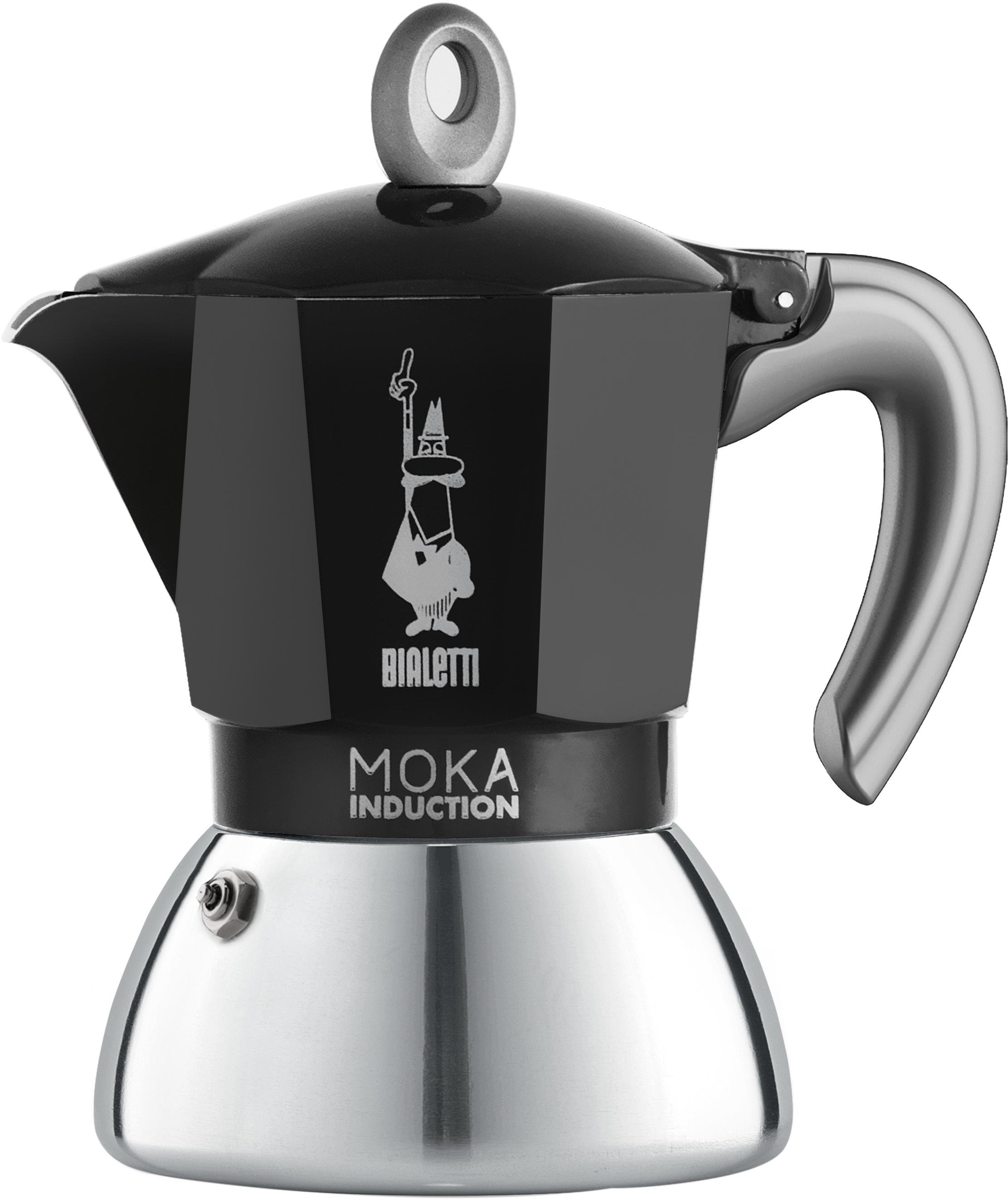 Гейзерна кавоварка Bialetti New Moka Induction 180 мл Чорний (6934)