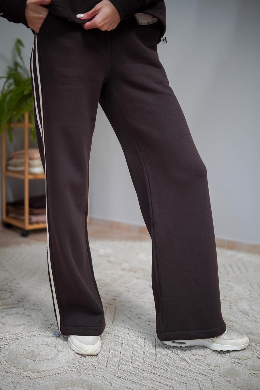 Костюм женский М208.4 на замке с начесом 3XL Коричневый (1028-1-65) - фото 7