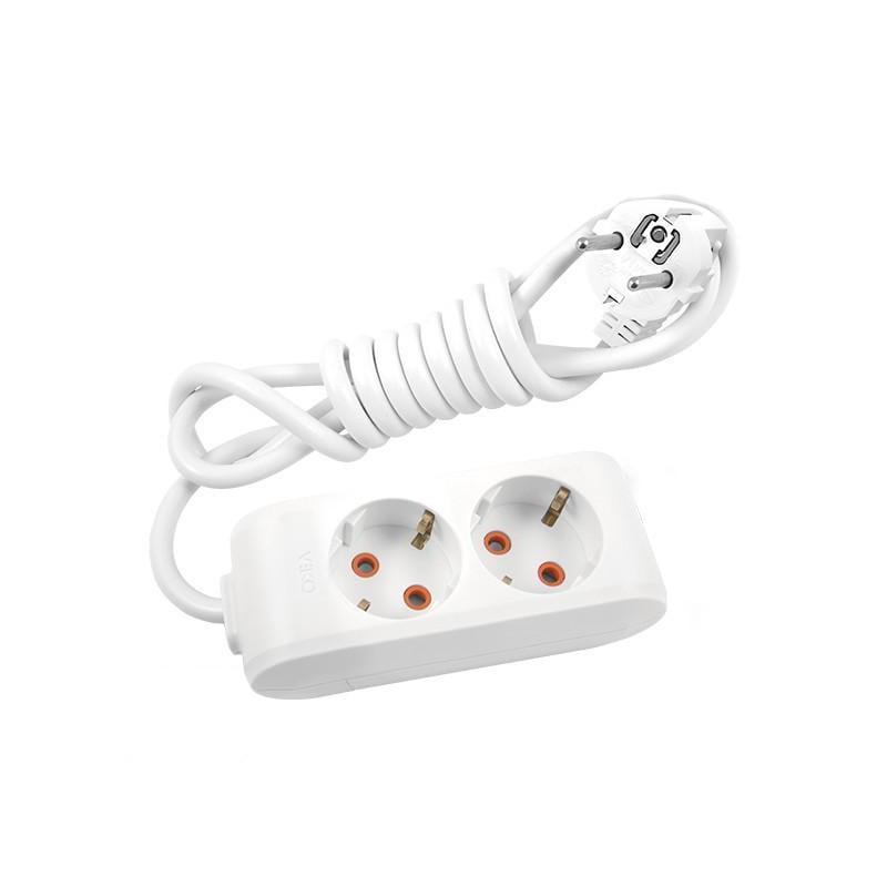 Подовжувач двомісний Viko Multi-Let з заземленням 3 м (27848317)