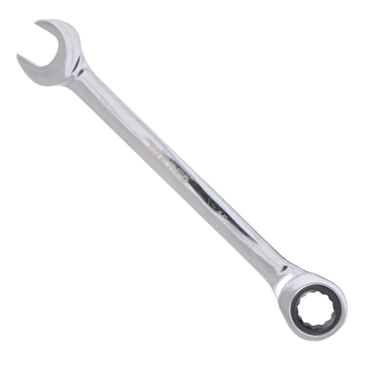 Ключ комбінований Molder з тріскачкою для роботи та ремонту хром-ванадієва сталь 15 мм (MT56015) - фото 3 Ключ комбінований Molder з тріскачкою для роботи та ремонту хром-ванадієва сталь 15 мм (MT56015) - фото 3