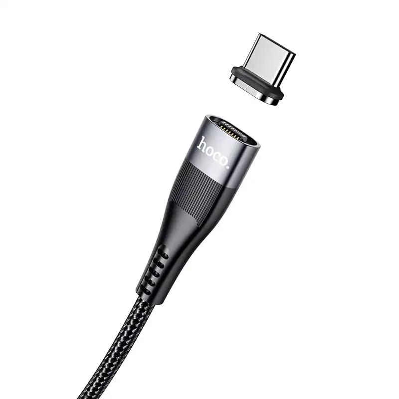 Кабель магнитный Usb Hoco U99 Type-C/Type-C 100W/2М 22pc Черный - фото 3