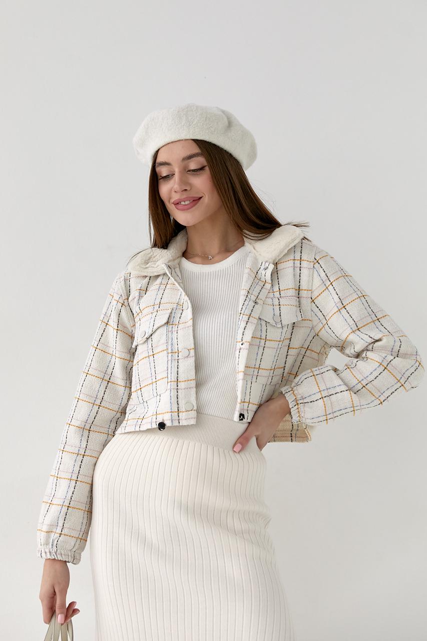 Жакет короткий S Молочний (1966) - фото 6 Жакет короткий S Молочний (1966) - фото 6