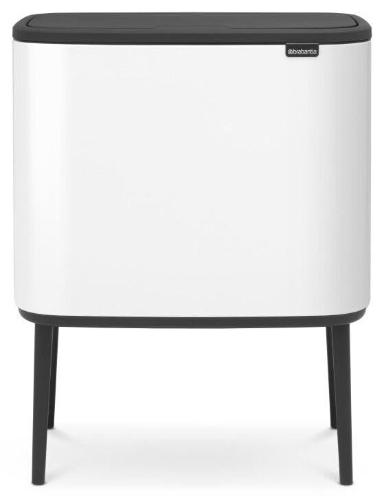 Мусорный бак для сортировки Brabantia Bo Touch Bin 11+23 л Белый мат (313547)