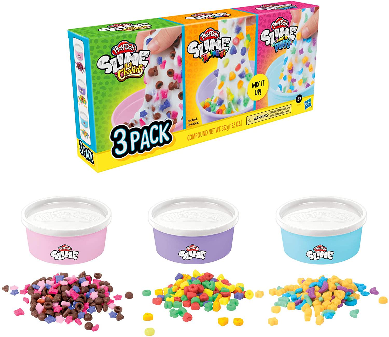 Игровой набор Play-Doh Slime 3 pack Cereal Themed Bundle (F0990) - фото 1