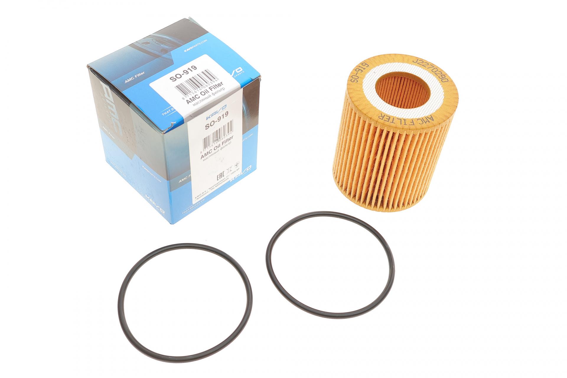 Фильтр масляный KAVO PARTS для Opel Astra H 1,9CDTi 05- (SO-919)