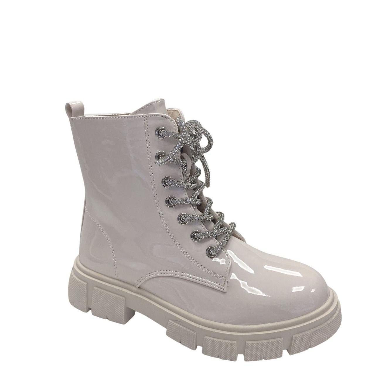 Черевики демісезонні для дівчаток Clibee GC6565/33 р. 33 Молочний