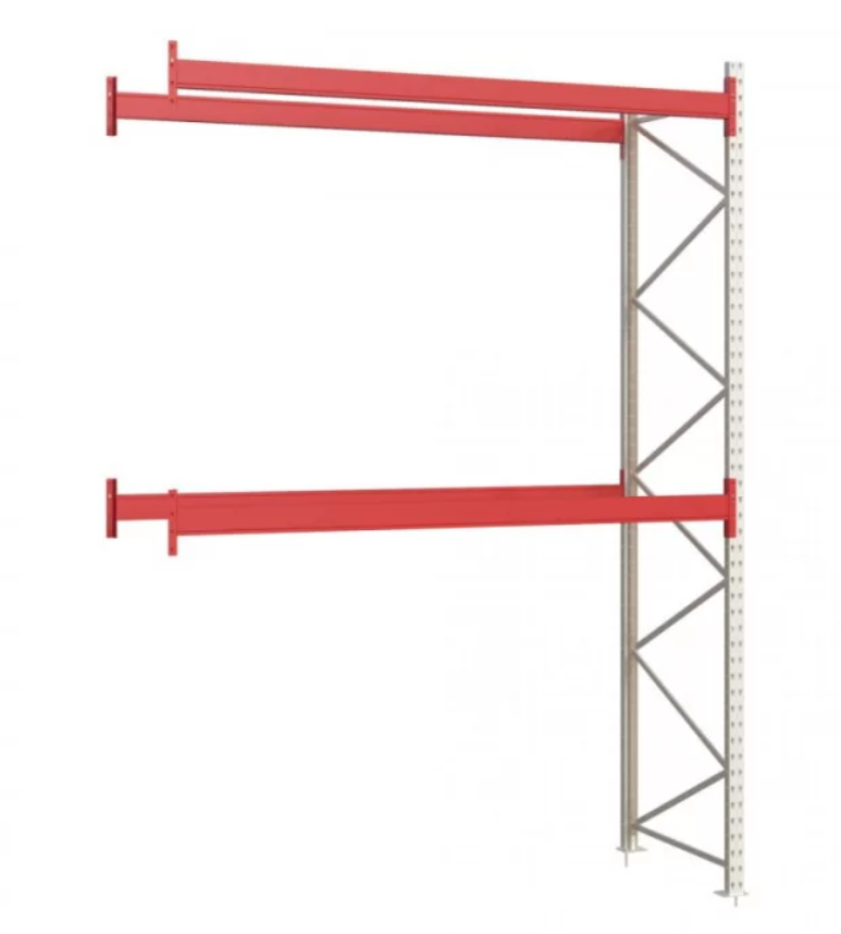 Стеллаж паллетный 3499x2700x1100 мм на 2 уровня приставная секция (2-1-16)