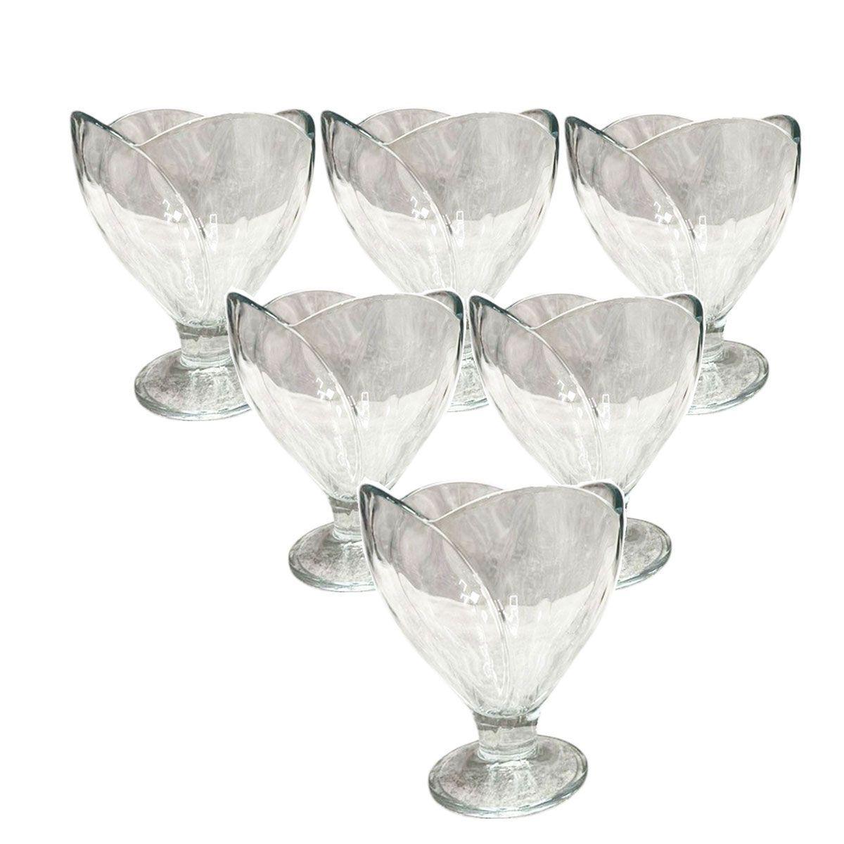 Набір креманок скляних на ніжці для десертів/морозива/желе 6 шт. 180 мл (HP-YH-64)