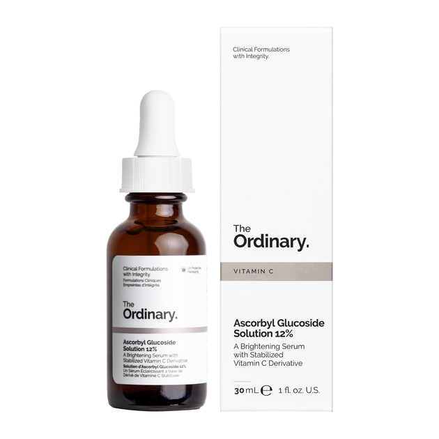 Сироватка для обличчя The Ordinary Ascorbyl Glucoside Solution 12% вітаміном C 30 мл (766915190649)