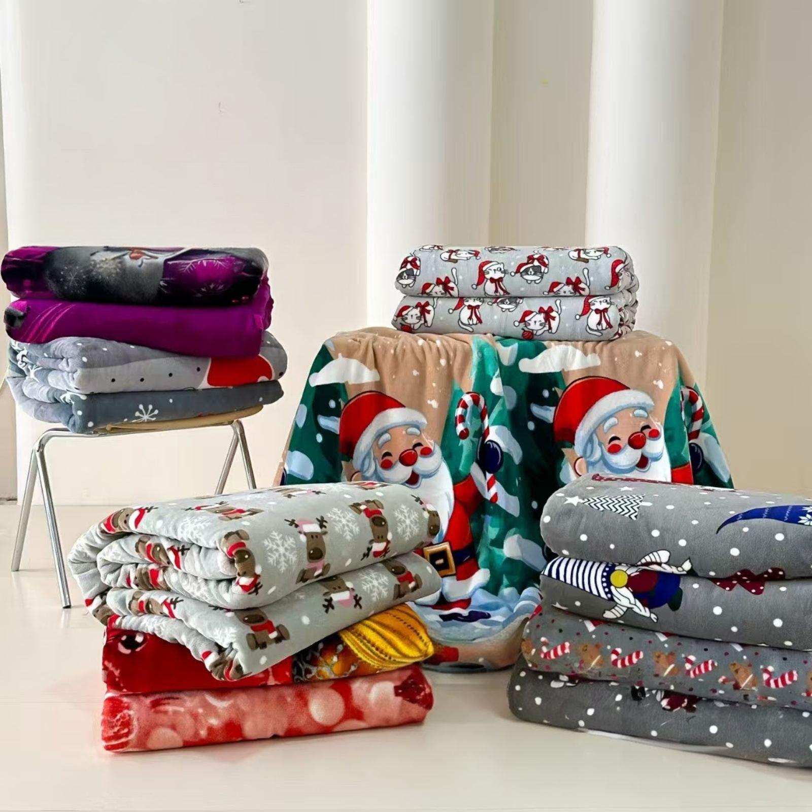 Покрывало-плед Велюр новогоднее 200x230 см (22332901) - фото 2