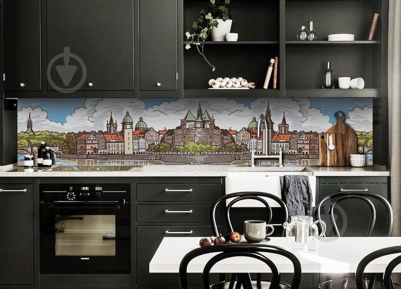 Скидали на кухню Zatarga «Фортеця» 600х2500 мм вінілова 3Д наклейка кухонний фартух самоклеюча Z180802 Скидали на кухню Zatarga «Фортеця» 600х2500 мм вінілова 3Д наклейка кухонний фартух самоклеюча Z180802