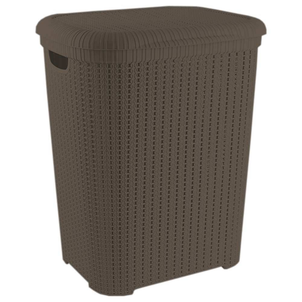 Кошик для білизни Flexi 55 л Темно-коричневий