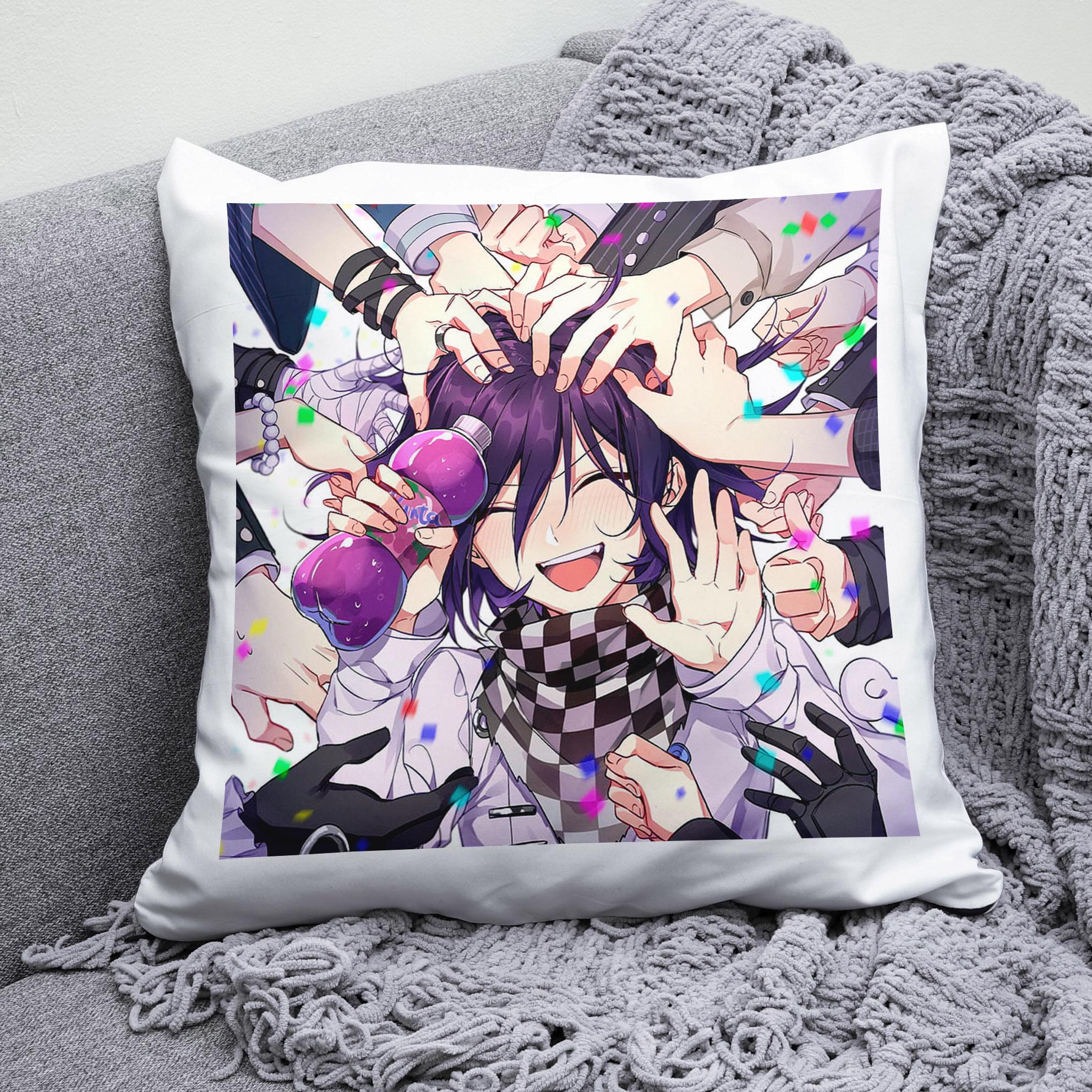 Плюшевая подушка квадрат с принтом Danganronpa "2