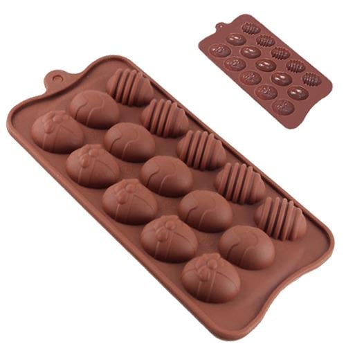 Форма силіконова для цукерок Великодня 15 шт. 22х10,5х1,5 см (MH-3388) - фото 2 Форма силіконова для цукерок Великодня 15 шт. 22х10,5х1,5 см (MH-3388) - фото 2