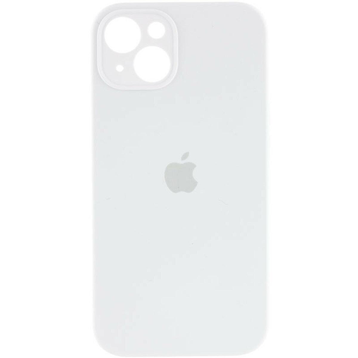 Протиударний чохол для Apple iPhone 14 Silicone Full Case AA Camera Protect / White