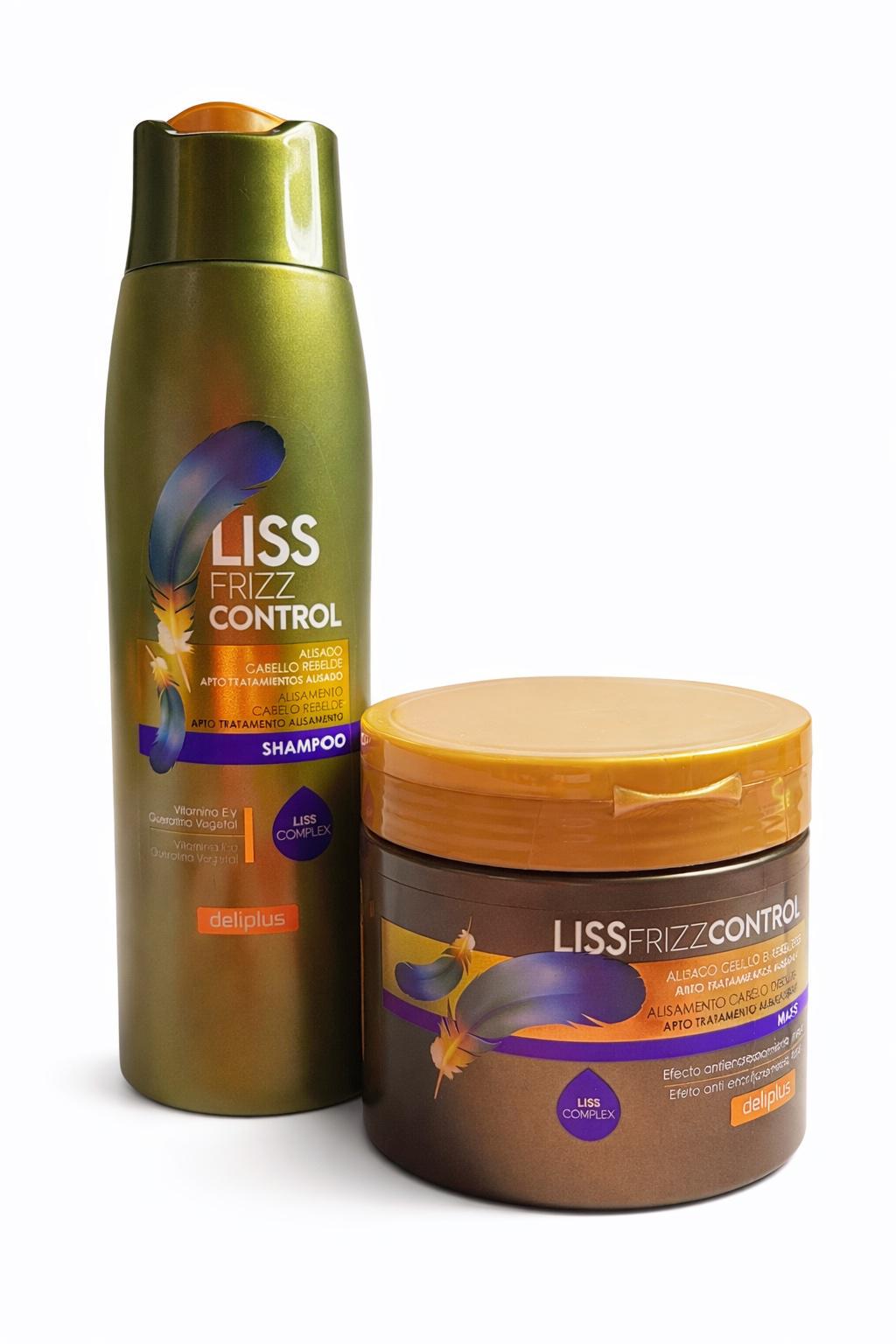 Набор для гладкости волос Deliplus Liss Frizz Control шампунь и маска