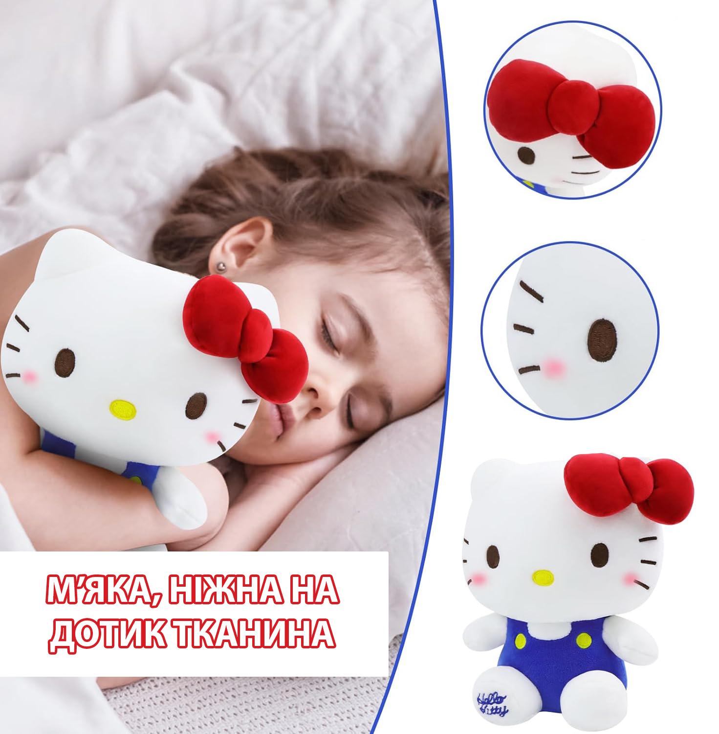Мягкая игрушка Hello Kitty Sitting 22 см Blue/Red - фото 4 Мягкая игрушка Hello Kitty Sitting 22 см Blue/Red - фото 4