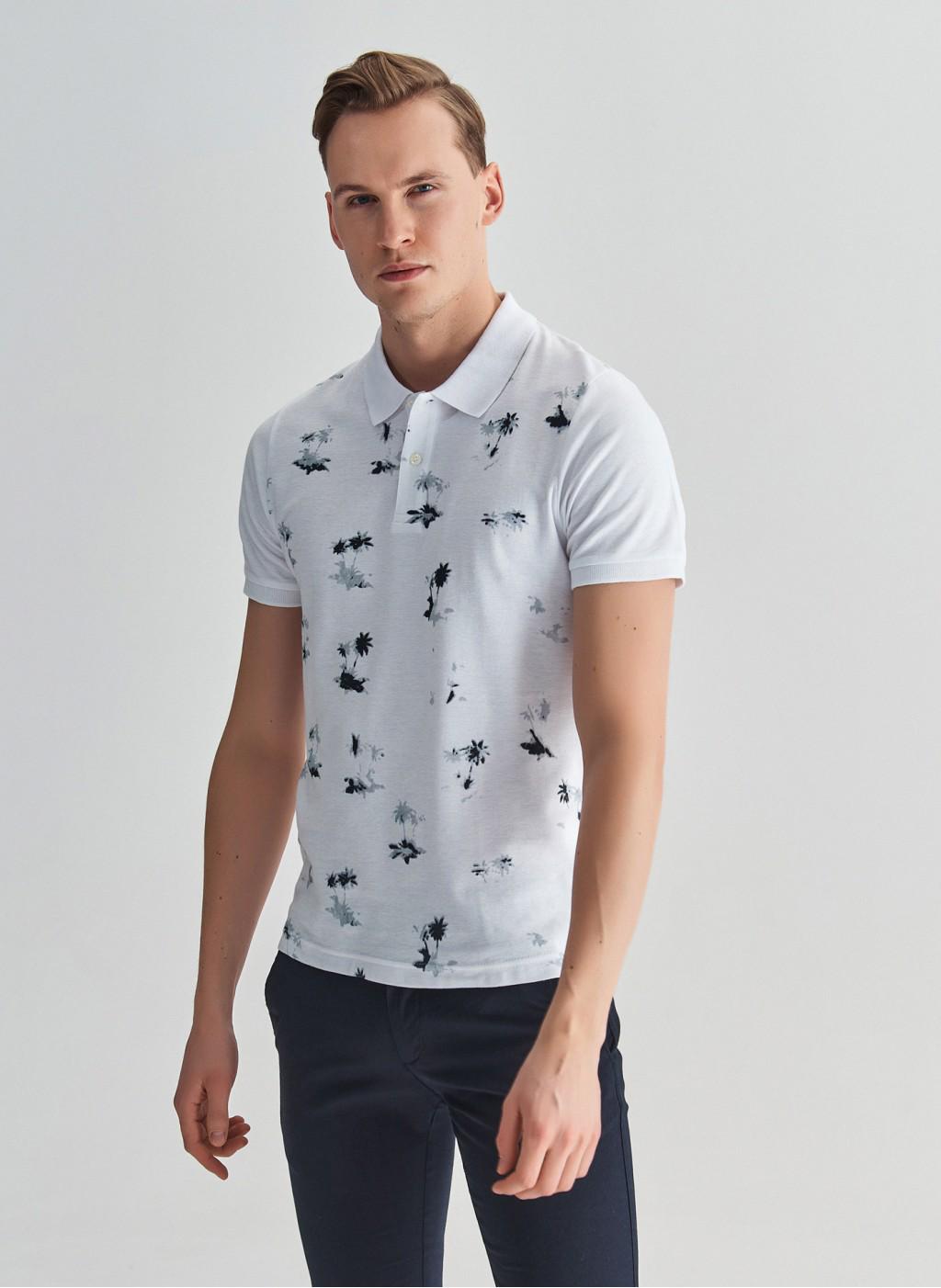 Поло мужское Pako Lorente P22SN-TX-004-B S Белый