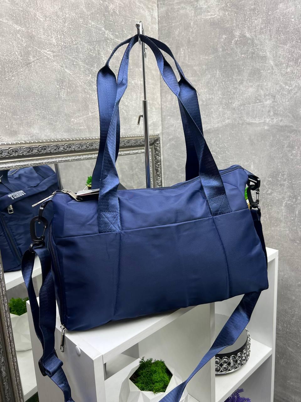 Сумка дорожня зручна зі знімним плечовим ременем через плече 39x25x16 см Синій - фото 7 Сумка дорожня зручна зі знімним плечовим ременем через плече 39x25x16 см Синій - фото 7