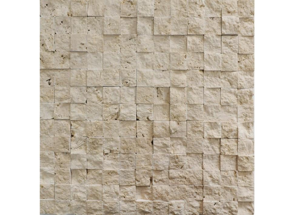 Мозаїка з травертину Vivacer N10 на сітці (001848)