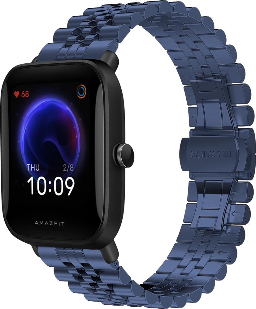 Браслет металлический Stech для Amazfit Bip U Blue (26971-28)
