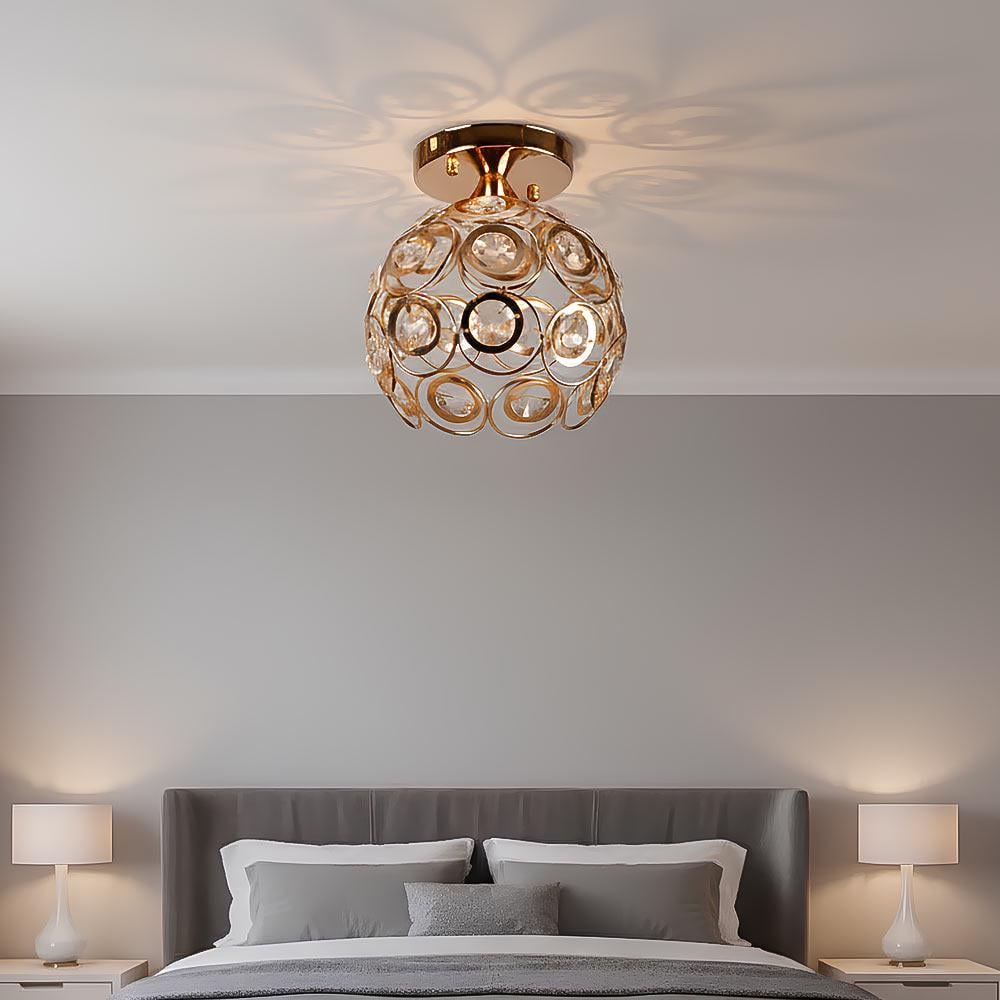 Люстра стельова Light House SR-20339/1H FG D185хH200 Золотий - фото 3 Люстра стельова Light House SR-20339/1H FG D185хH200 Золотий - фото 3