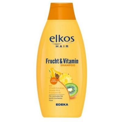 Шампунь для нормального та злегка сухого волосся Elkos Frucht&Vitamin Фрукти та вітаміни 500 мл