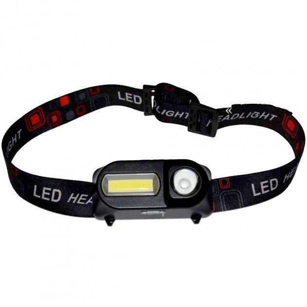 Фонарь налобный KX-1804A СОВ ХРЭ с датчиком движения аккумуляторный Черный (1480807040)