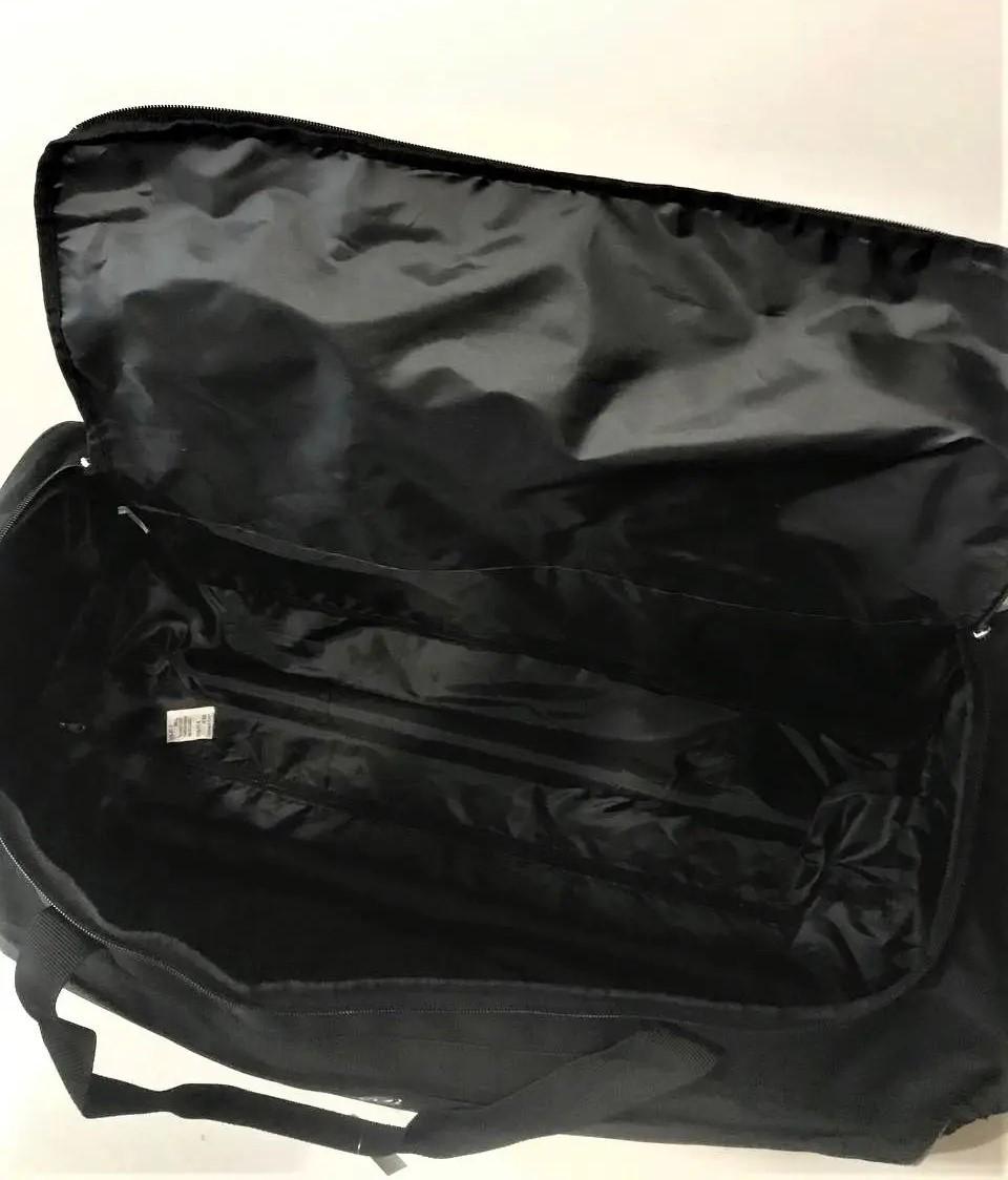 Сумка дорожня велика на колесах з кишенею на блискавці 90 л Чорний (263-30) - фото 8