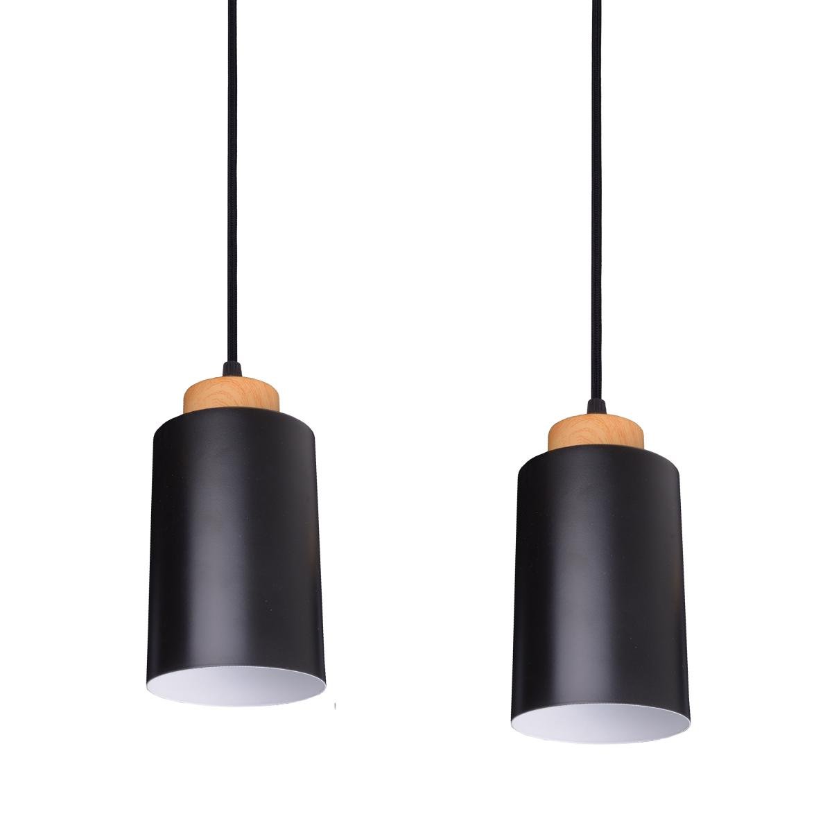 Люстра-подвес для кухни BL-653S/3 E27 BK/Wood - фото 3 Люстра-подвес для кухни BL-653S/3 E27 BK/Wood - фото 3