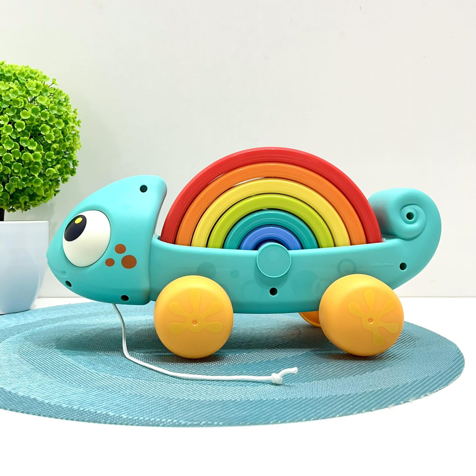 Каталка детская Hola Хамелеон-пирамидка (HA795700) - фото 4 Каталка детская Hola Хамелеон-пирамидка (HA795700) - фото 4