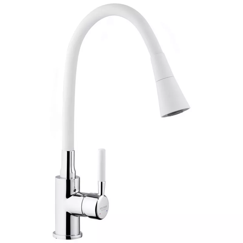 Смеситель для кухни Kroner KRM Kuche-C132WHI (2654078340)