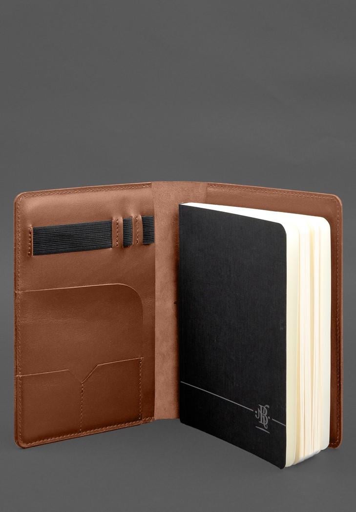 Блокнот шкіряний Софт-бук 9.4 А5 Світло-коричневий (A-028801) - фото 3