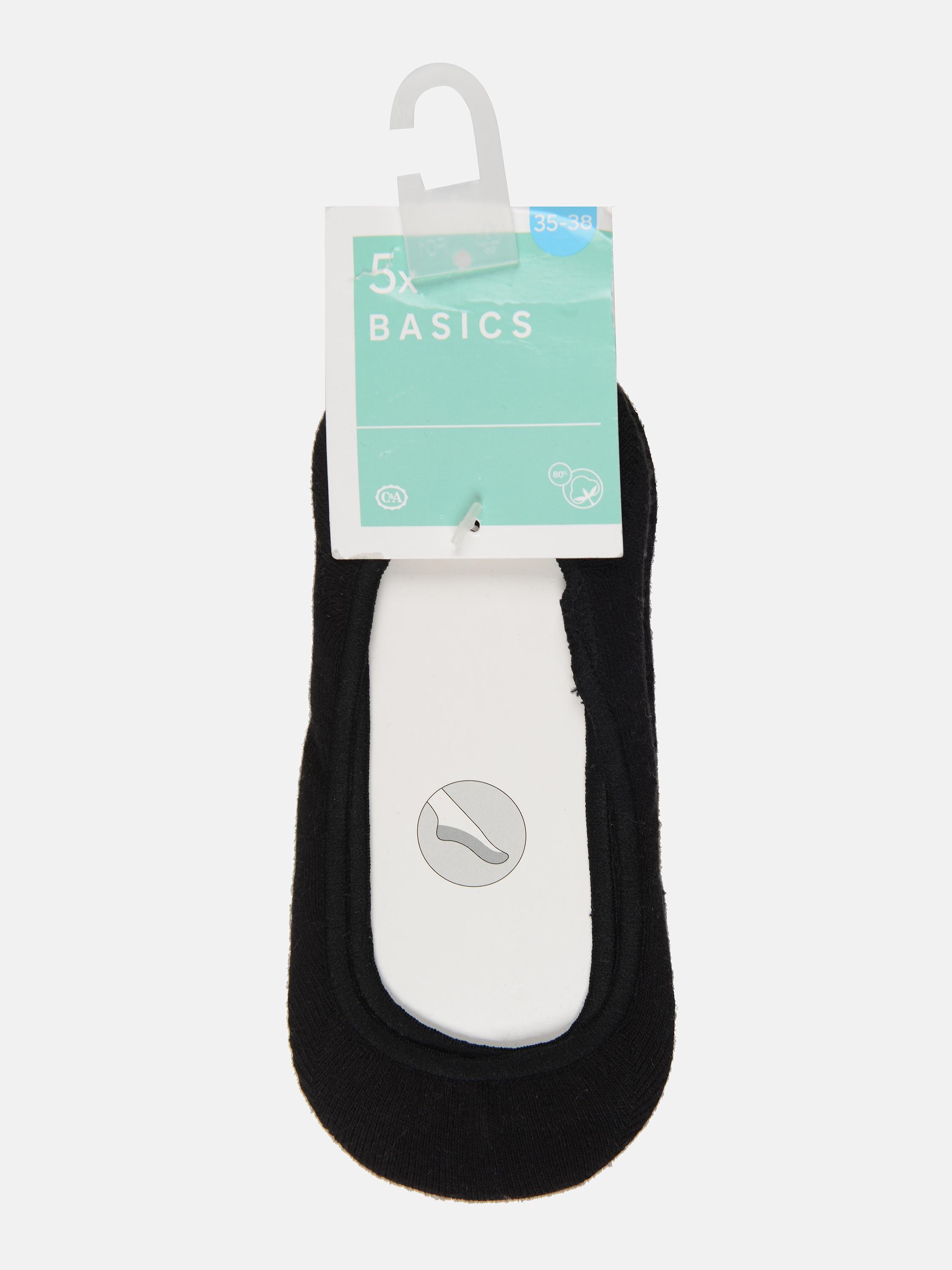 Шкарпетки C&A 5 пар р. 35-38 Чорний (2245079840606)
