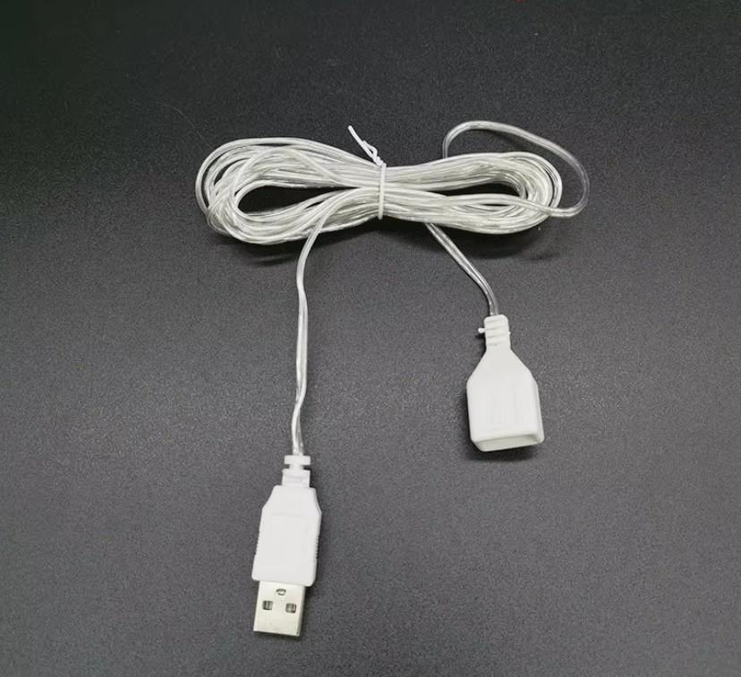 Подовжувач для гірлянди прозорий від USB 5 м (SZ-1900-15) - фото 3