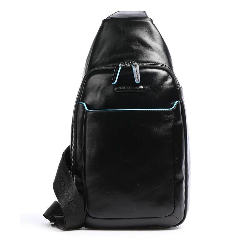 Городской рюкзак-моно Piquadro Blue Square Black (CA4827B2_N)