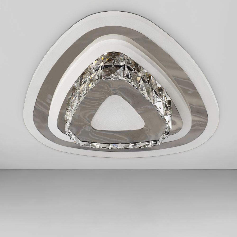 Люстра потолочная светодиодная Led Light House SY-18897/240 CR 52W 240х240х70 мм Хром