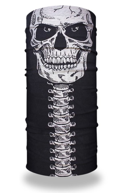 Бафф с черепом и шея One Size Черный (362403800-1)