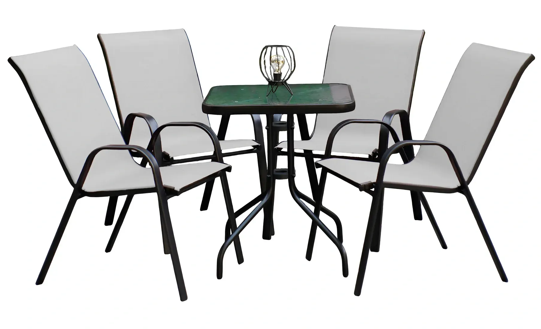 Комплект садовой мебели 4Points Grado-4 текстилен квадратный стол 60х60 см/4 кресла Серый (DA-S4PUDI4G) Комплект садовой мебели 4Points Grado-4 текстилен квадратный стол 60х60 см/4 кресла Серый (DA-S4PUDI4G)